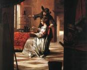 皮特尔 德 胡格 : Couple with Parrot